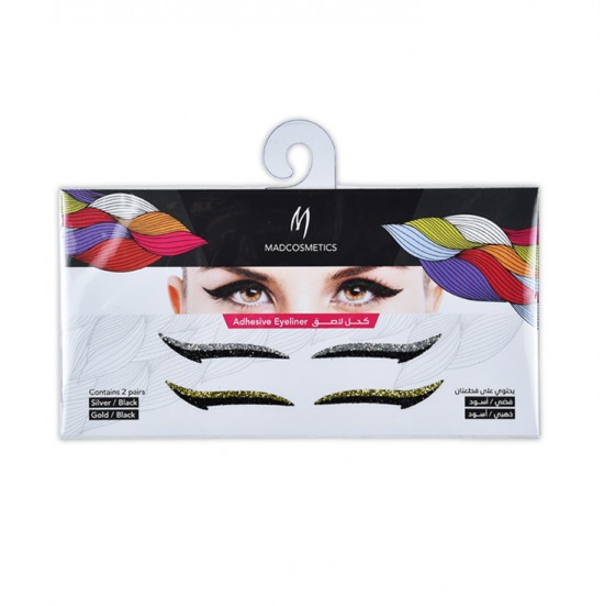 Eyeliner Adhesive Sticker - Metallics / Black