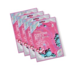 Package1: 4 Purifying Bubble Mask Set - For 2 weeks